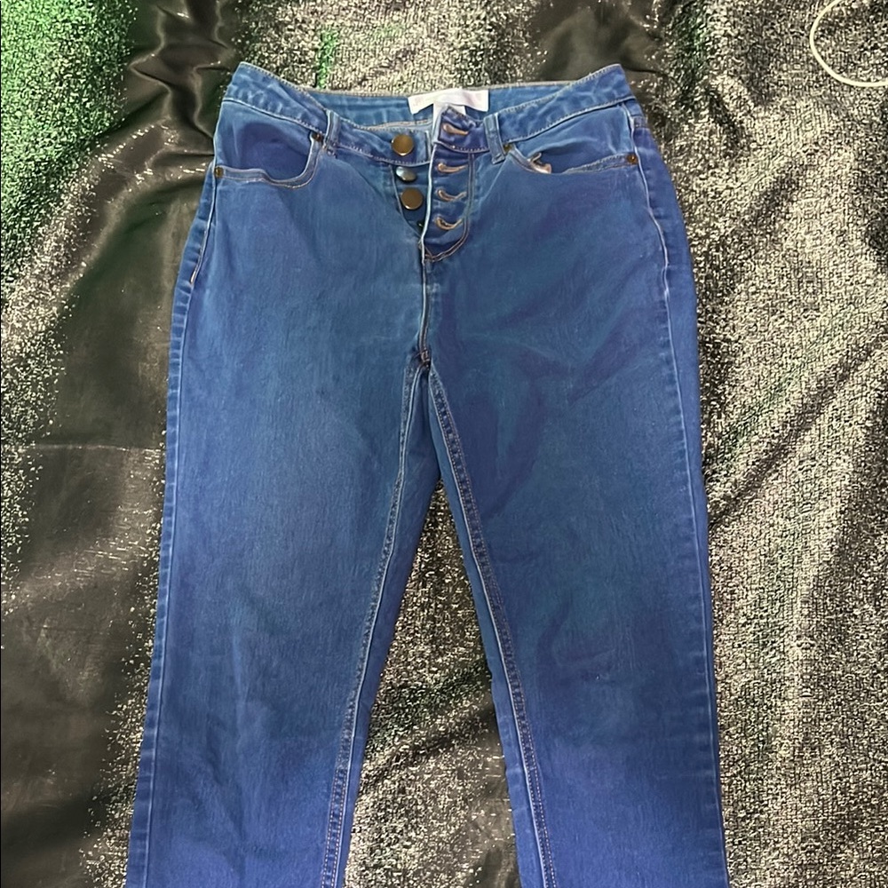 No Boundaries High Rise Blue Jeans